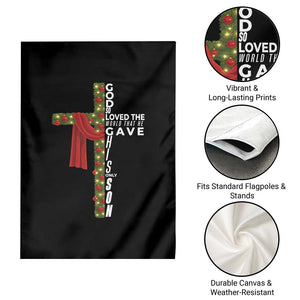 Jesus Christian Christmas Garden Flag God So Loved The World That He Gave His Only Son TS14 Print Your Wear