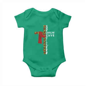 Jesus Christian Christmas Baby Onesie God So Loved The World That He Gave His Only Son TS14 Irish Green Print Your Wear