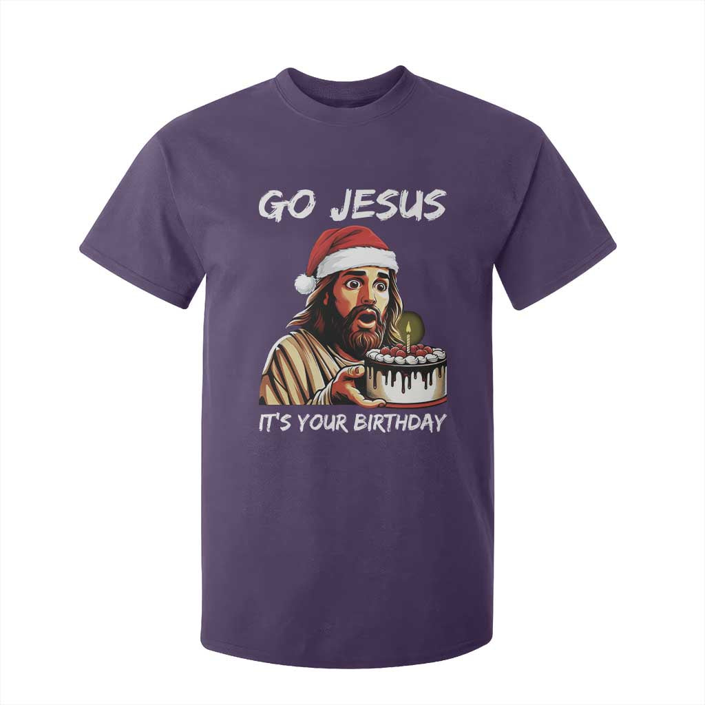 Funny Jesus Christmas T Shirt For Kid Go Jesus It Is Your Birthday TS14 Purple Print Your Wear