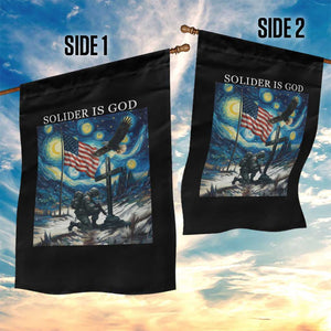 Solider Army Christian Garden Flag Cross Starry Night Faith Patriotic Jesus TS14 Print Your Wear