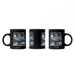 Solider Army Christian Coffee Mug Cross Starry Night Faith Patriotic Jesus TS14 Print Your Wear