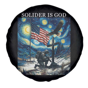 Solider Army Christian Spare Tire Cover Cross Starry Night Faith Patriotic Jesus TS14 Print Your Wear