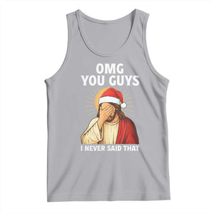 Funny Santa Christmas Tank Top OMG You Guys I Never Said That TS14 Athletic Heather Print Your Wear