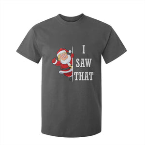 Funny Trump Christmas T Shirt For Kid I Saw That Meme TS14 Dark Heather Print Your Wear
