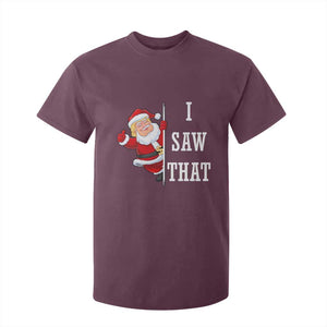 Funny Trump Christmas T Shirt For Kid I Saw That Meme TS14 Maroon Print Your Wear
