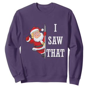 Funny Trump Christmas Sweatshirt I Saw That Meme TS14 Purple Print Your Wear