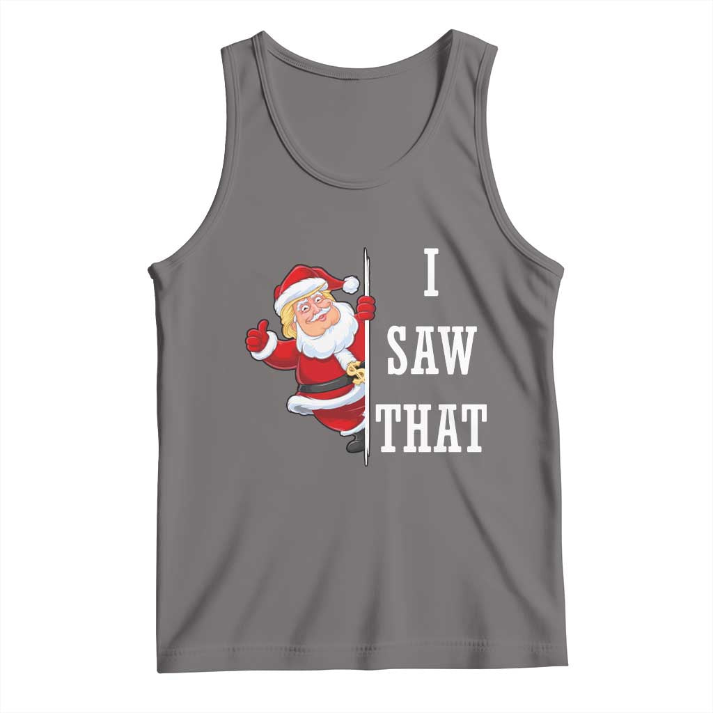 Funny Trump Christmas Tank Top I Saw That Meme TS14 Deep Heather Print Your Wear