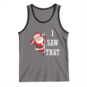 Funny Trump Christmas Tank Top I Saw That Meme TS14 Deep Heather Black Print Your Wear