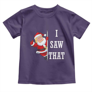 Funny Trump Christmas Toddler T Shirt I Saw That Meme TS14 Purple Print Your Wear