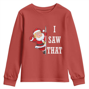 Funny Trump Christmas Youth Sweatshirt I Saw That Meme TS14 Red Print Your Wear