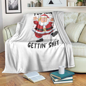 Funny Trump Christmas Throw Blanket You Are Not Getting Shit TS14 Print Your Wear