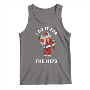 Funny Santa Christmas Tank Top I Do It For The Ho Ho Ho TS14 Deep Heather Print Your Wear