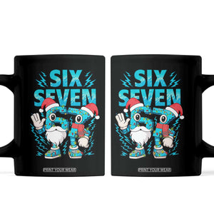 67 Six Seven Christmas Coffee Mug Funny Italian Brainrot Meme TS14 Black Print Your Wear