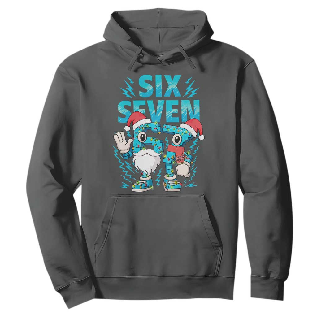 67 Six Seven Christmas Hoodie Funny Italian Brainrot Meme TS14 Dark Heather Print Your Wear