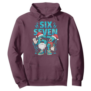 67 Six Seven Christmas Hoodie Funny Italian Brainrot Meme TS14 Maroon Print Your Wear