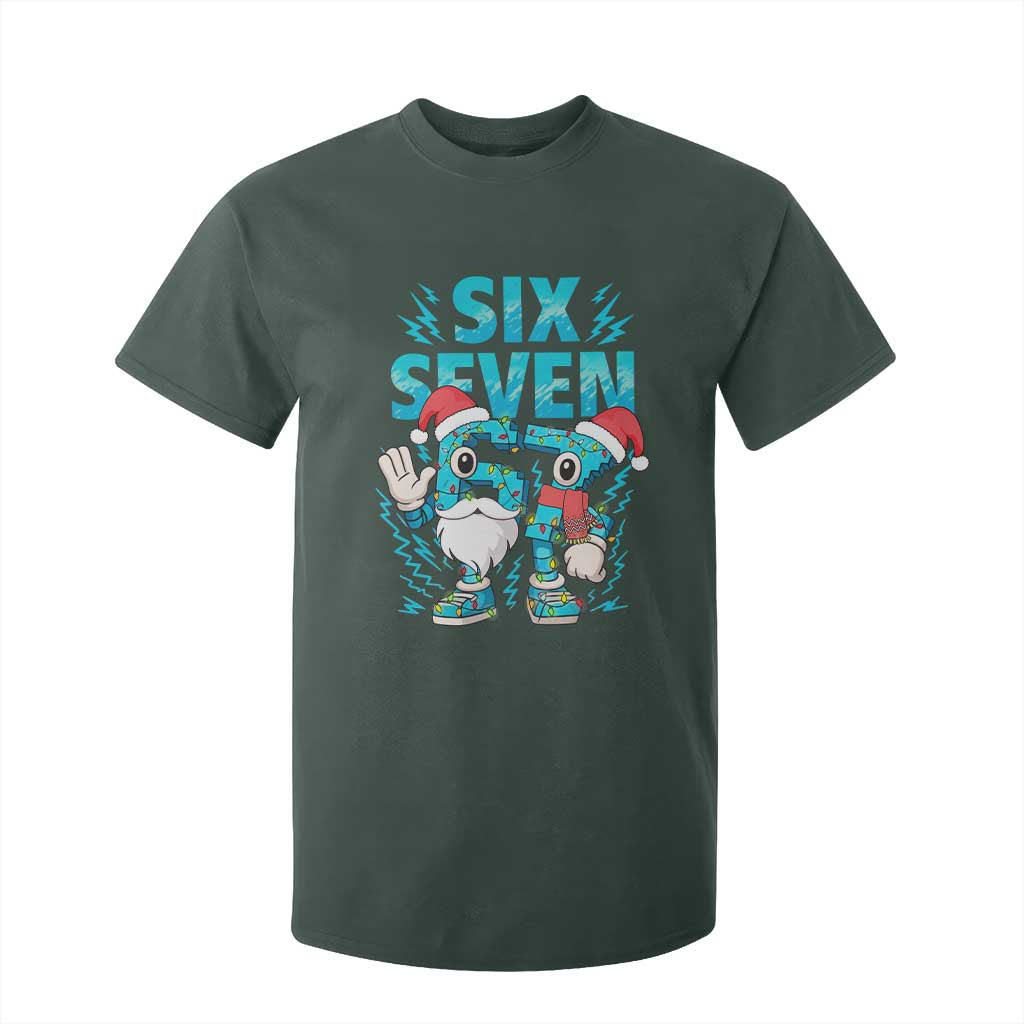 67 Six Seven Christmas T Shirt For Kid Funny Italian Brainrot Meme TS14 Dark Forest Green Print Your Wear