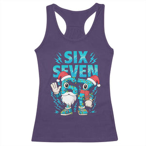 67 Six Seven Christmas Racerback Tank Top Funny Italian Brainrot Meme TS14 Purple Print Your Wear