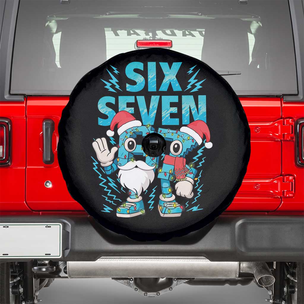 67 Six Seven Christmas Spare Tire Cover Funny Italian Brainrot Meme TS14 Black Print Your Wear