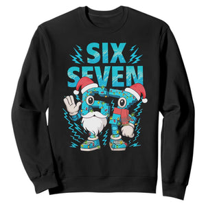 67 Six Seven Christmas Sweatshirt Funny Italian Brainrot Meme TS14 Black Print Your Wear