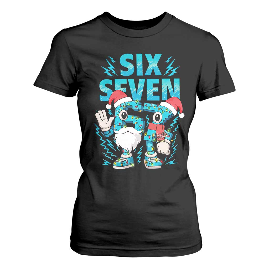 67 Six Seven Christmas T Shirt For Women Funny Italian Brainrot Meme TS14 Black Print Your Wear