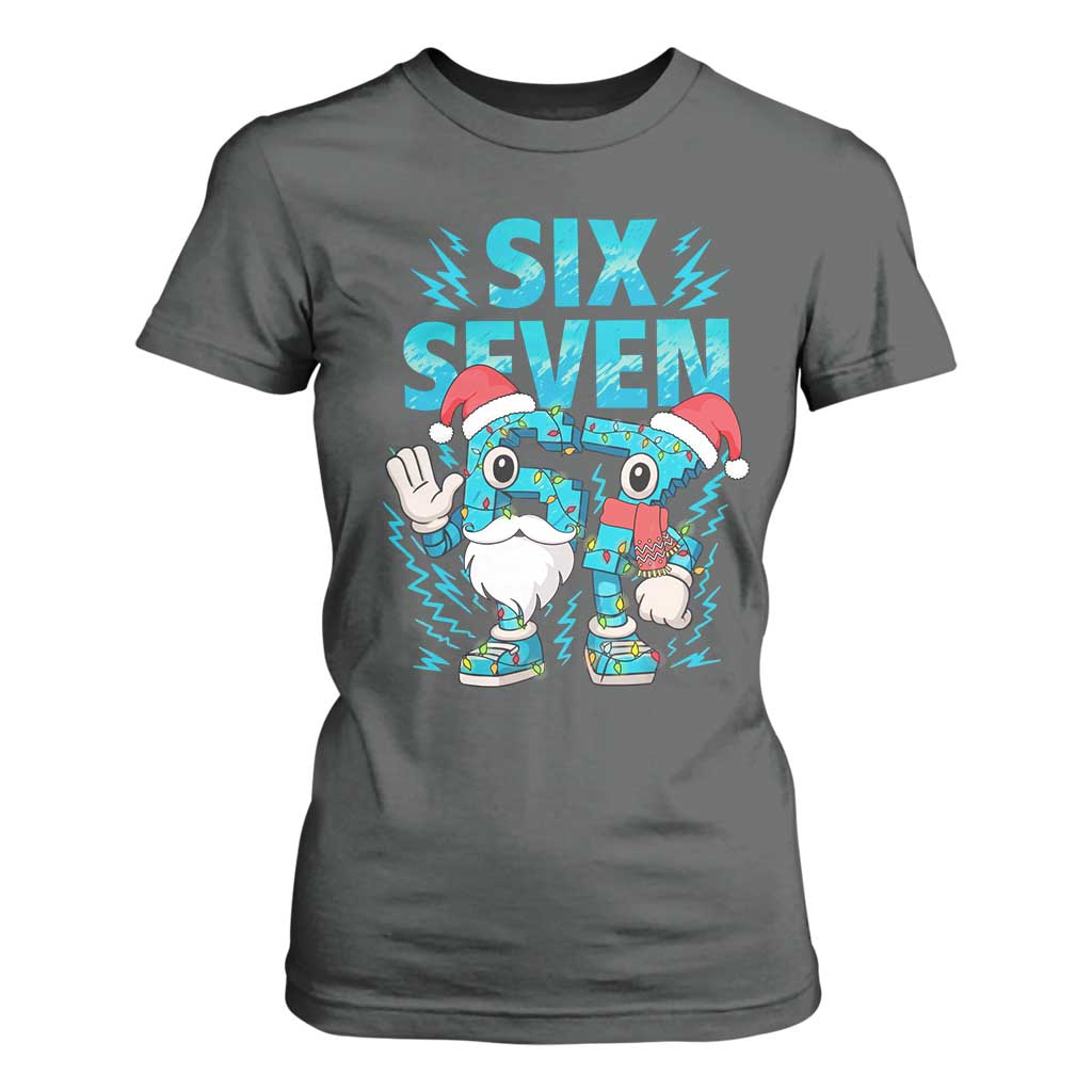 67 Six Seven Christmas T Shirt For Women Funny Italian Brainrot Meme TS14 Dark Heather Print Your Wear