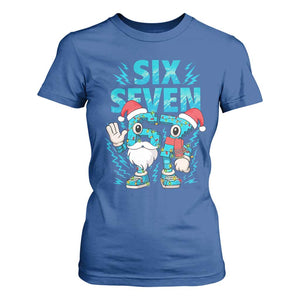 67 Six Seven Christmas T Shirt For Women Funny Italian Brainrot Meme TS14 Royal Blue Print Your Wear