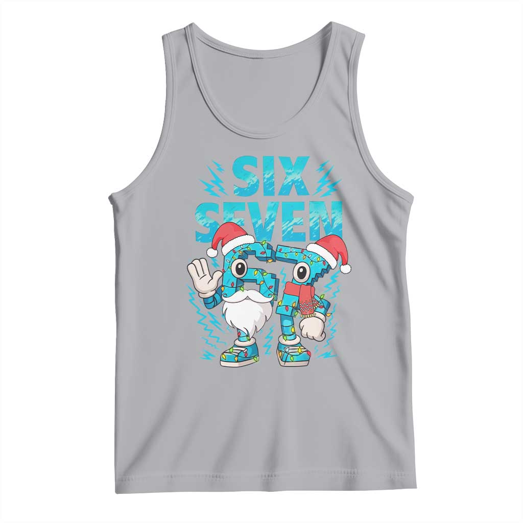 67 Six Seven Christmas Tank Top Funny Italian Brainrot Meme TS14 Athletic Heather Print Your Wear