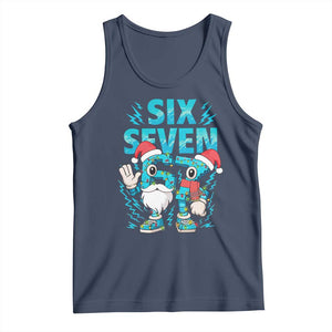 67 Six Seven Christmas Tank Top Funny Italian Brainrot Meme TS14 Navy Print Your Wear