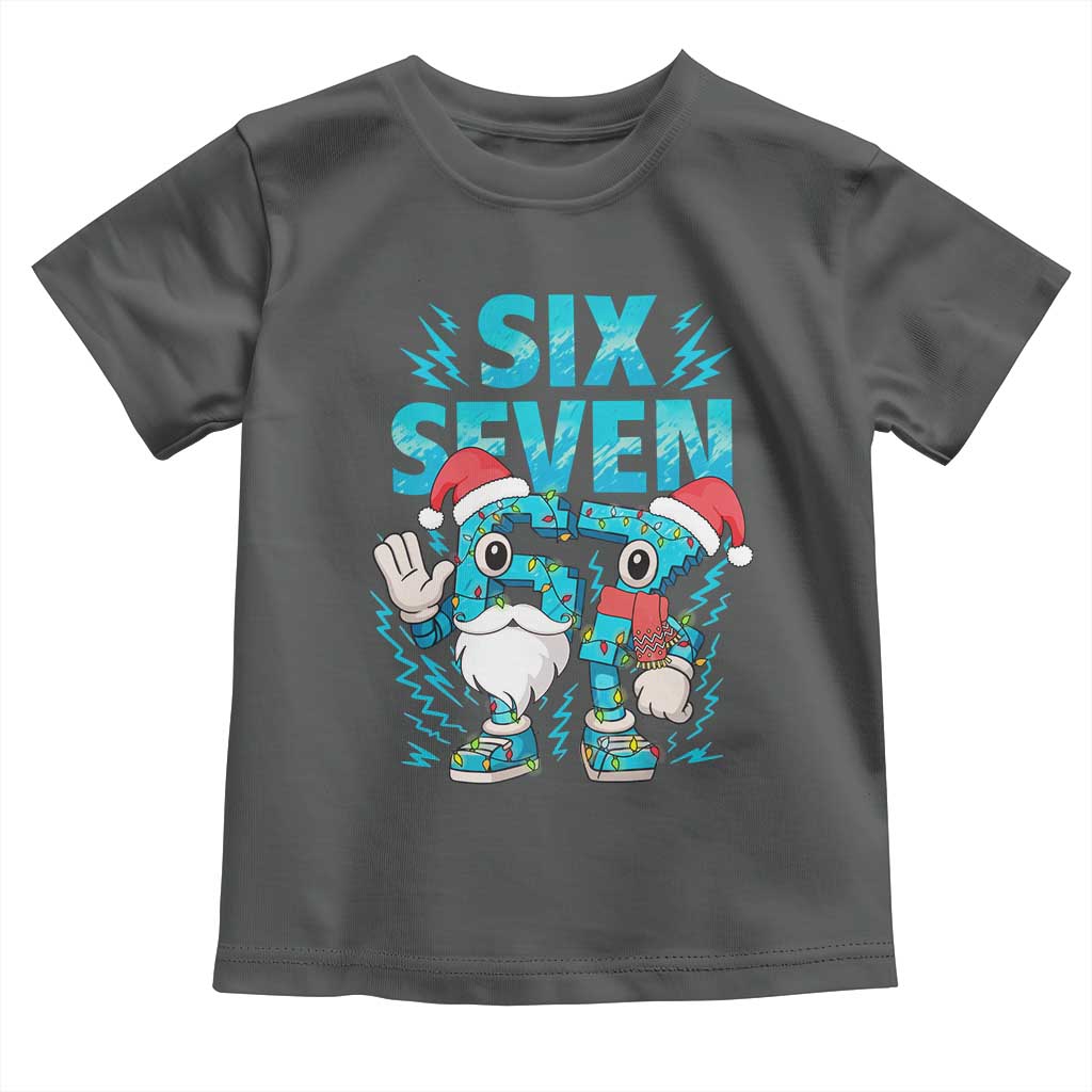 67 Six Seven Christmas Toddler T Shirt Funny Italian Brainrot Meme TS14 Dark Heather Print Your Wear