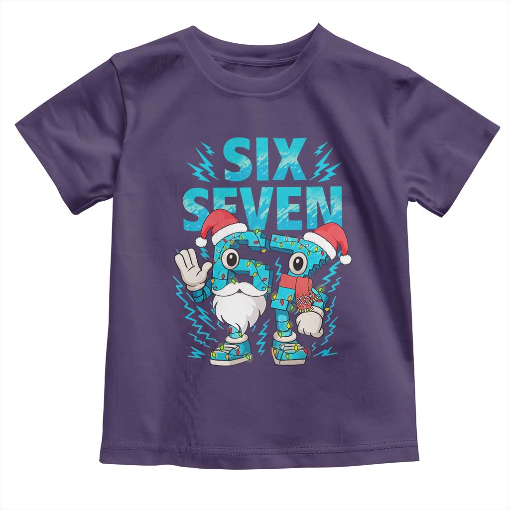 67 Six Seven Christmas Toddler T Shirt Funny Italian Brainrot Meme TS14 Purple Print Your Wear