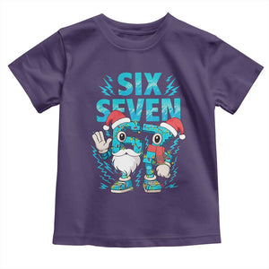 67 Six Seven Christmas Toddler T Shirt Funny Italian Brainrot Meme TS14 Purple Print Your Wear