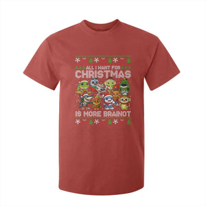 Italian Brainrot Christmas Meme T Shirt For Kid All I Want For Xmas Is More Brainot TS14 Red Print Your Wear