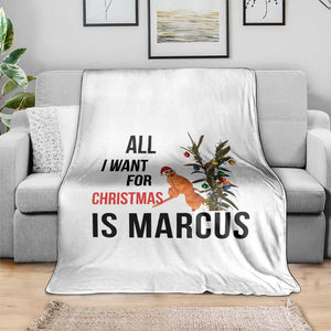 Marcus The Worm Robert Meme Throw Blanket All I Want For Christmas Is Marcus TS14 Print Your Wear