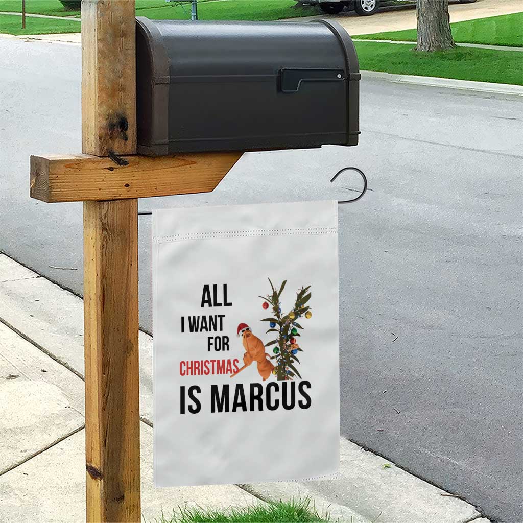 Marcus The Worm Robert Meme Garden Flag All I Want For Christmas Is Marcus TS14 Print Your Wear