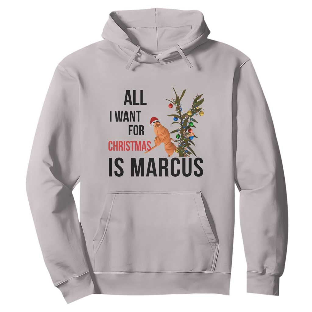 Marcus The Worm Robert Meme Hoodie All I Want For Christmas Is Marcus TS14 Ice Gray Print Your Wear