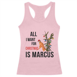 Marcus The Worm Robert Meme Racerback Tank Top All I Want For Christmas Is Marcus TS14 Light Pink Print Your Wear