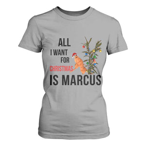 Marcus The Worm Robert Meme T Shirt For Women All I Want For Christmas Is Marcus TS14 Sport Gray Print Your Wear