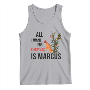 Marcus The Worm Robert Meme Tank Top All I Want For Christmas Is Marcus TS14 Athletic Heather Print Your Wear