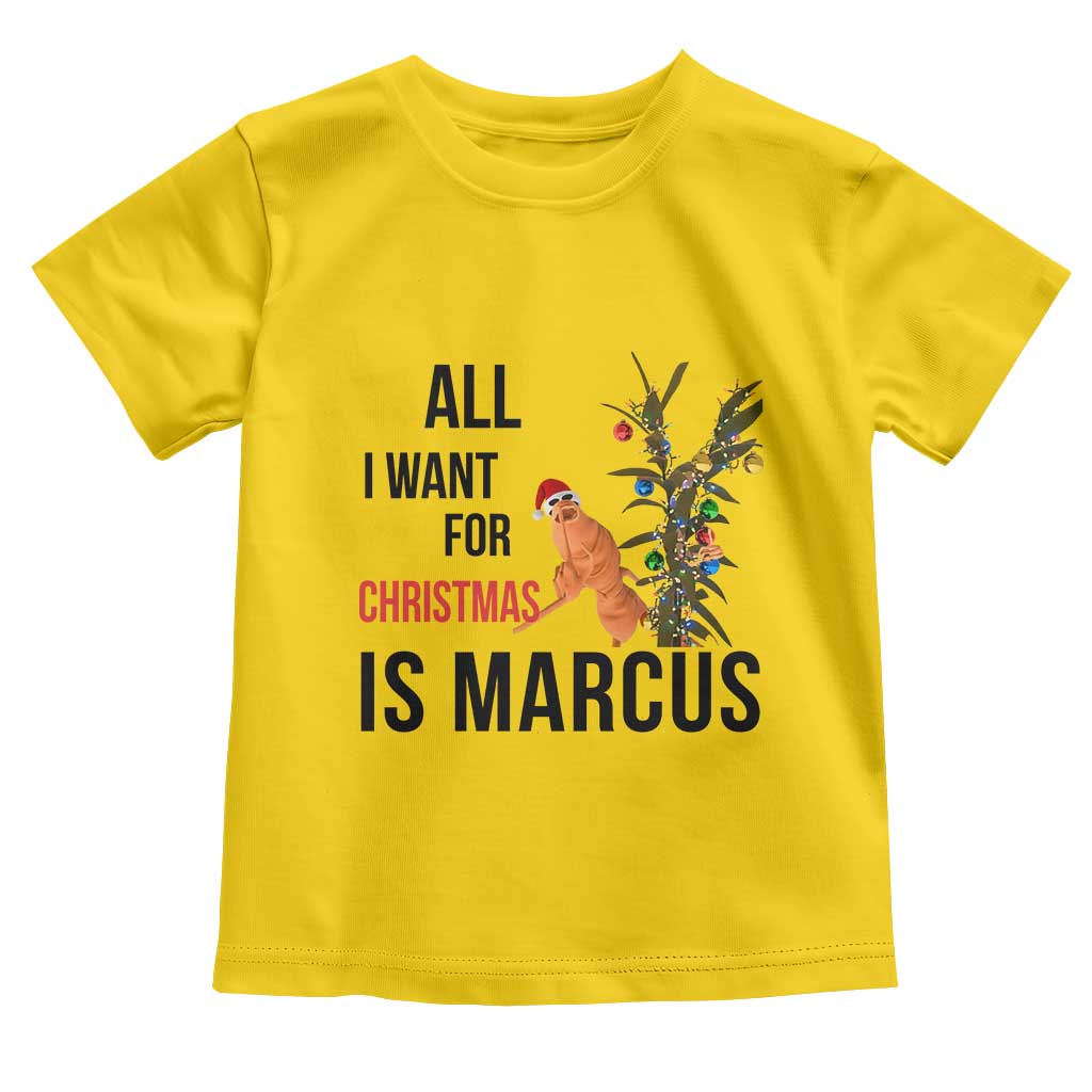 Marcus The Worm Robert Meme Toddler T Shirt All I Want For Christmas Is Marcus TS14 Daisy Print Your Wear