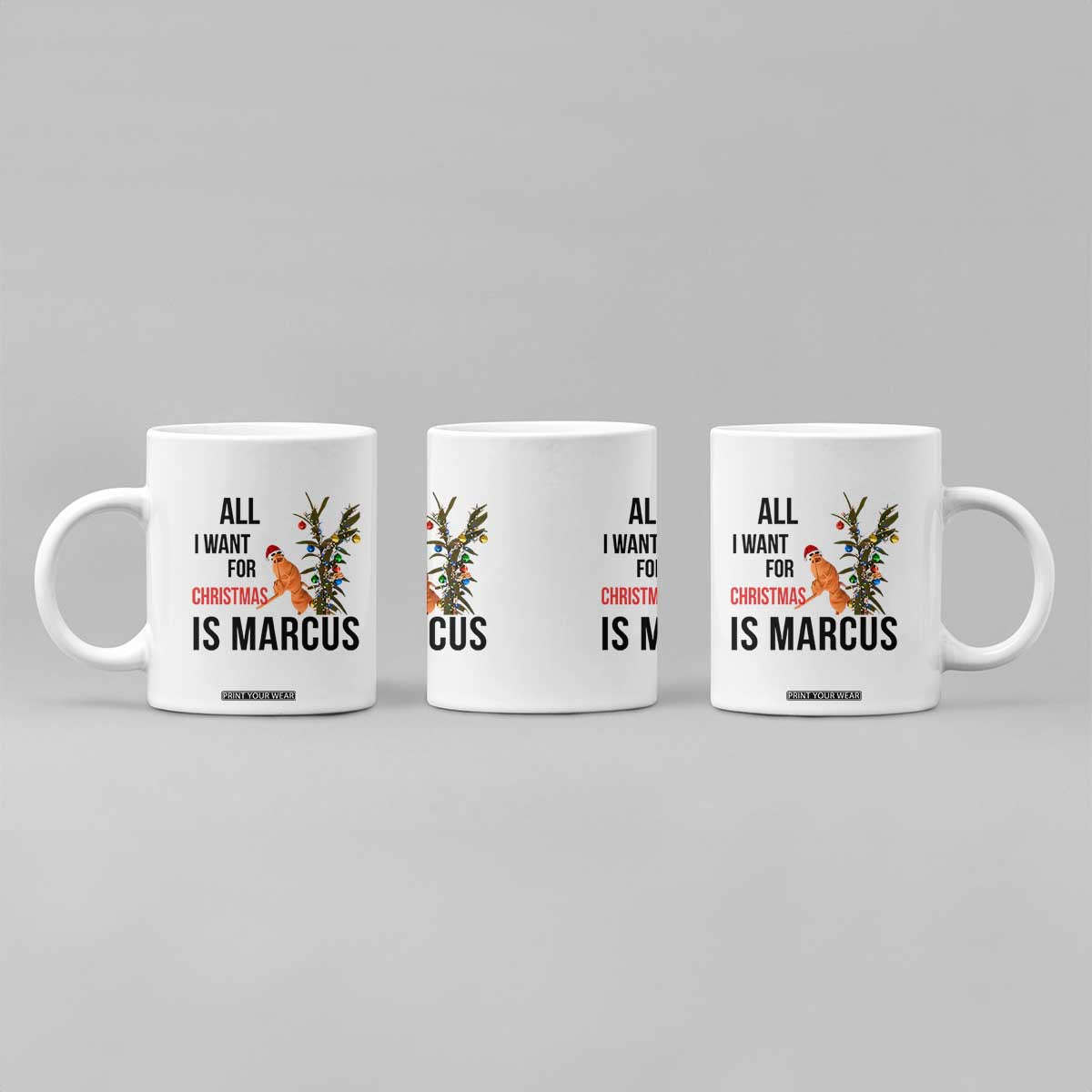 Marcus The Worm Robert Meme Coffee Mug All I Want For Christmas Is Marcus TS14 Print Your Wear
