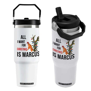Marcus The Worm Robert Meme Flip Straw Tumbler All I Want For Christmas Is Marcus TS14 One Size: 30 oz White Print Your Wear