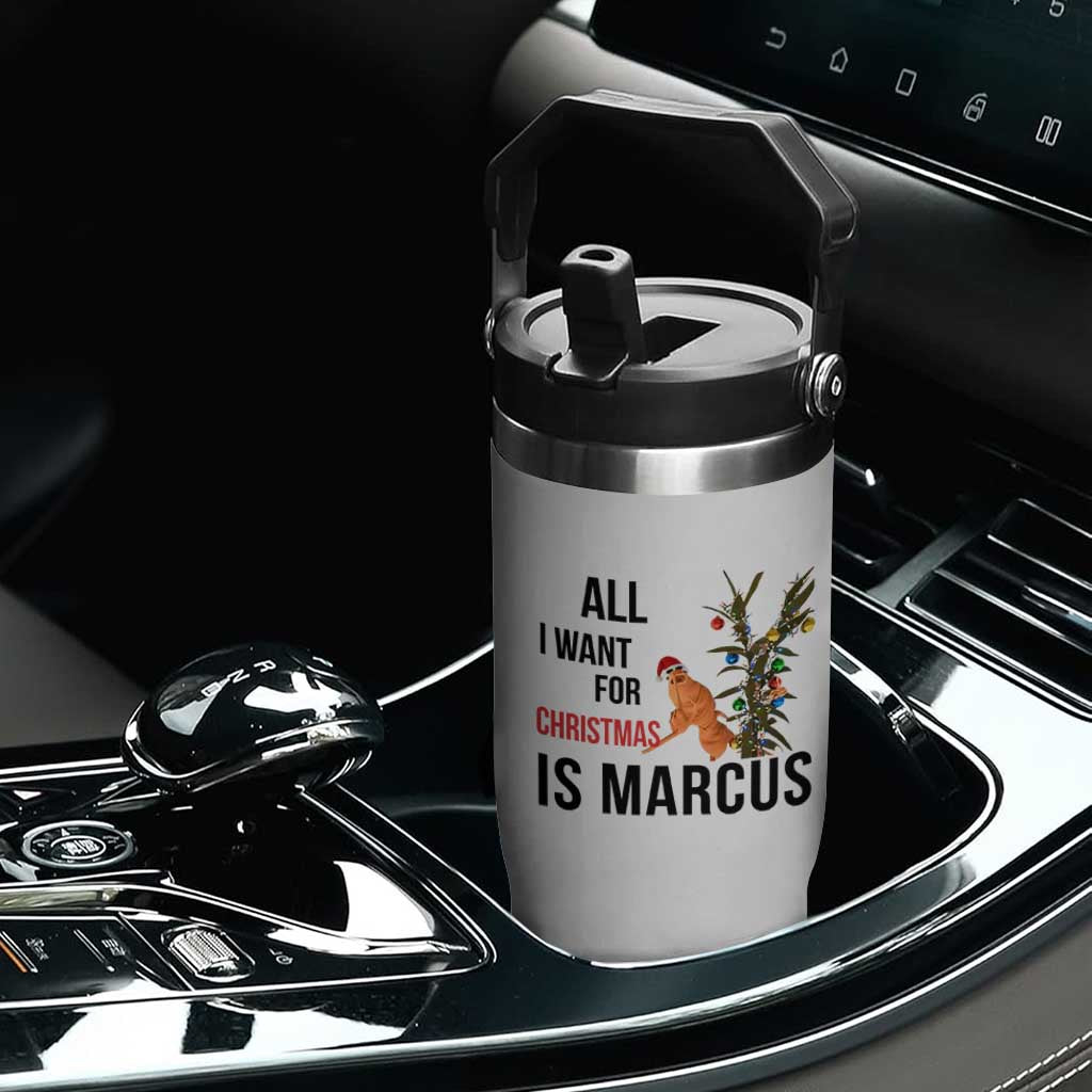 Marcus The Worm Robert Meme Flip Straw Tumbler All I Want For Christmas Is Marcus TS14 Print Your Wear