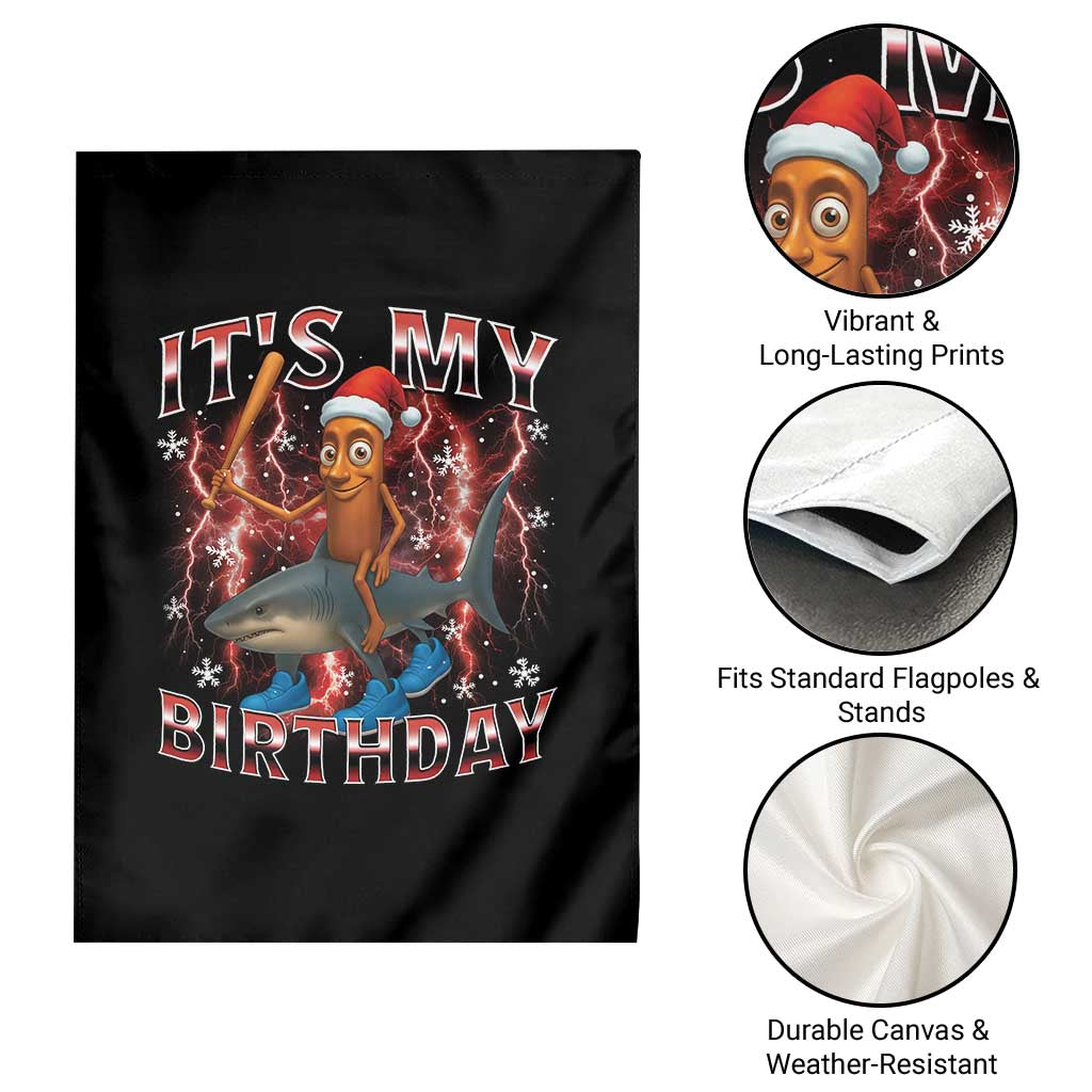 Italian Brainrot Christmas Meme Garden Flag It Is My Birthday TS14 Print Your Wear