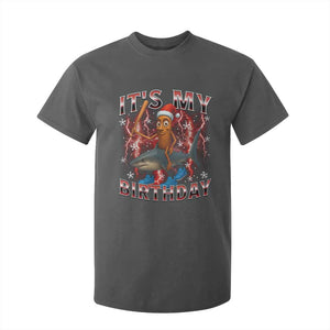 Italian Brainrot Christmas Meme T Shirt For Kid It Is My Birthday TS14 Dark Heather Print Your Wear