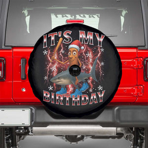 Italian Brainrot Christmas Meme Spare Tire Cover It Is My Birthday TS14 Black Print Your Wear