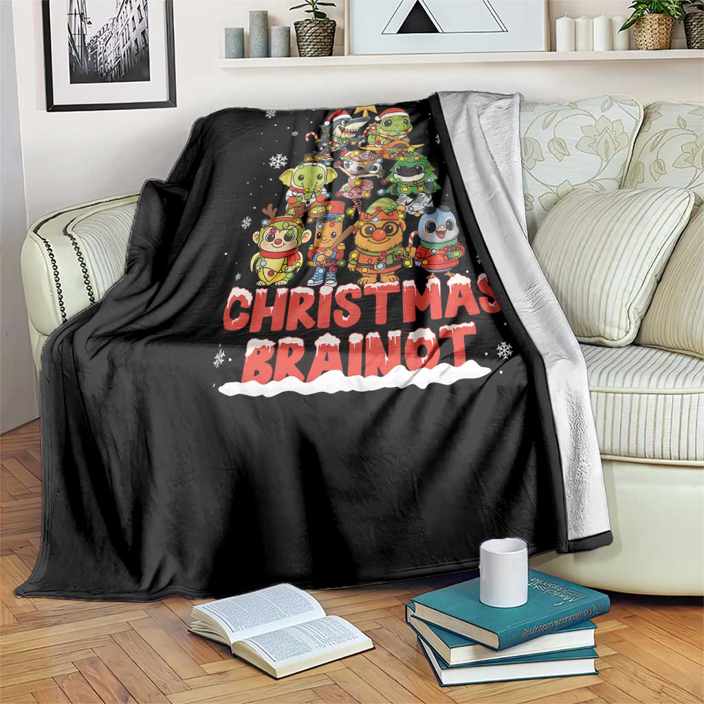 Italian Brainrot Christmas Tree Meme Throw Blanket TS14 Print Your Wear