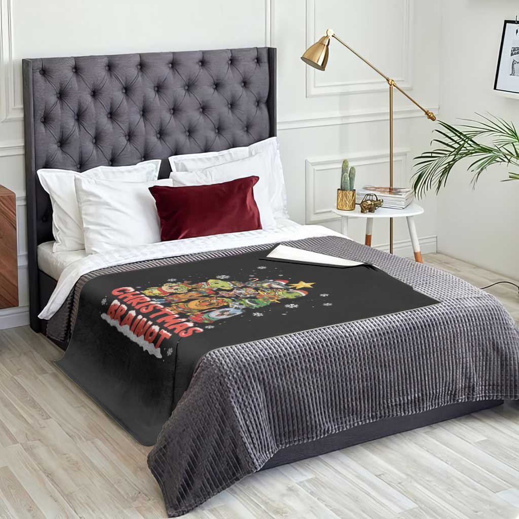 Italian Brainrot Christmas Tree Meme Throw Blanket TS14 Print Your Wear