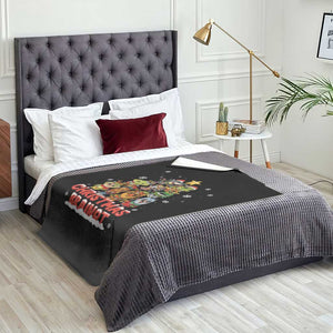 Italian Brainrot Christmas Tree Meme Throw Blanket TS14 Print Your Wear