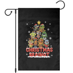 Italian Brainrot Christmas Tree Meme Garden Flag TS14 Black Print Your Wear