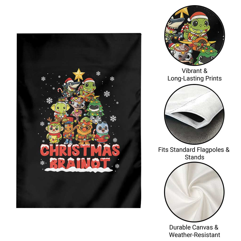 Italian Brainrot Christmas Tree Meme Garden Flag TS14 Print Your Wear